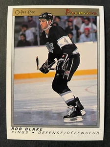 Rob BLAKE RC 1991-92 O-Pee-Chee Premier Hockey #6 Los Angeles Kings - Picture 1 of 2