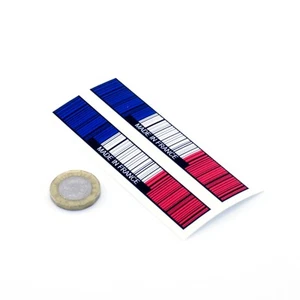 Made In France Sticker Barcode Vinyl Funny Window Bumper Decal Colour Printed - Picture 1 of 1