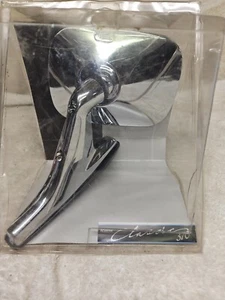 Vintage Rectangular Chrome Car Side Mirror Roberk USA Classic 370 Universal Auto - Picture 1 of 2