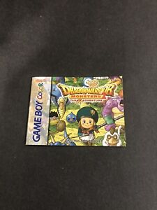 dragon warrior monsters 2 tara's adventure Gameboy Color Manual Only