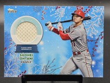 2023 Topps Holiday Shohei Ohtani Player-Worn Relic /99 Card #RC-SO Angels