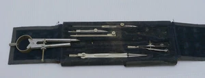 VINTAGE DRAFTING TOOL SET WITH CASE, ENGINEERING - Picture 1 of 4