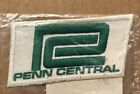 Penn Central Railroad (PC) Patch - Green Lettering On White