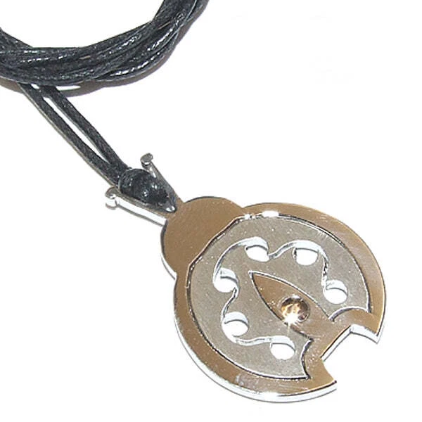 Ciondolo COCCINELLA acciaio 316L donna punto in oro 18kt - Immagine 1 di 1