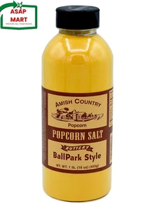 Amish Country Popcorn | Ballpark Buttersalt Popcorn Salt - 16 Oz Bottle - Picture 1 of 12