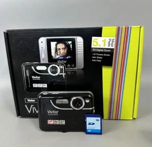 Vivitar Digital Camera Vivicam 5018 5.1MP Black, In Original Box With SD -Tested - Picture 1 of 10