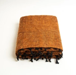 Luxury Soft Yak Wool Blanket Handmade In Nepal - Picture 1 of 6