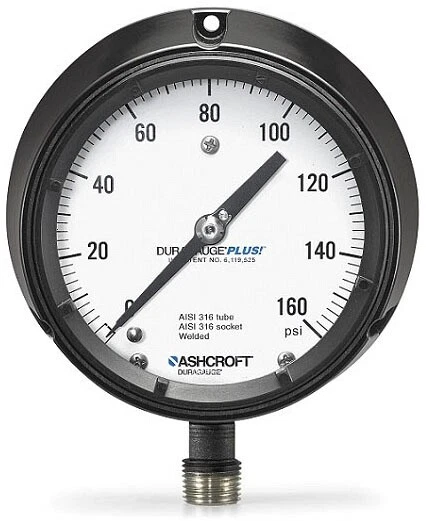 Ashcroft 451279SS04L5000, 1/4" x 1/2", 5000 PSI, manómetro, 1 pieza Foto 1 de 1