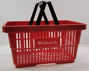 *PV3) Vintage Woolworth Department Store Plastic Hand Shopping Basket - Picture 1 of 12