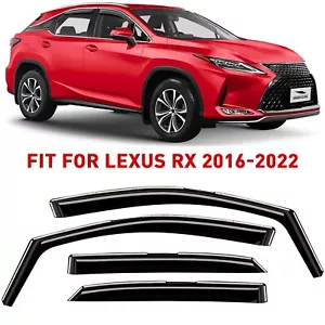 Rain Guards Vent Visors Shade for 2016-2022 Lexus RX 350, RX 450H SHATTERPROOF - Picture 1 of 8