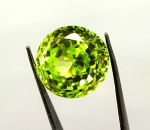 EGL Certified 87.65 Ct Natural Round Cut Cambodian Yellow Zircon Loose Gemstone - Picture 1 of 4