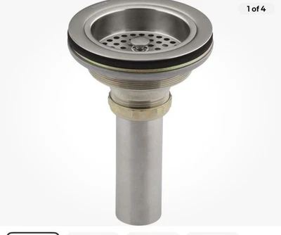 Colador de cesta Kohler K-8801-VS Duostrainer, acero inoxidable, vibrante Foto 1 de 2