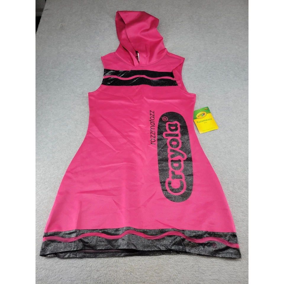Crayola Razzmatazz Rosa Vestido con Capucha Disfraz Adulto Grande Halloween Foto 1 de 4