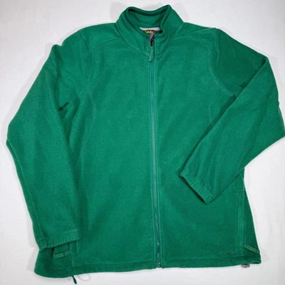 Chaqueta Cabela's Polar Cremallera Completa 2XL Verde Exterior Bordado Logo Foto 1 de 4