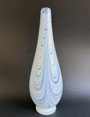 Винтажная стеклянная ваза Ulf Johansson Sjöhyttan Sweden Of Orrefors в студийном корпусе - Изображение 1 из 4