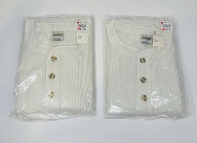 Camisa Top Larga GreatLand Vintage Para Hombre Térmica Tres Botones Talla XL 46-48 Blanca Foto 1 de 4