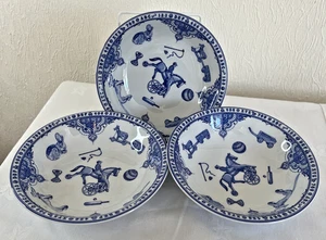Spode Edwardian Childhood Cereal Bowls Set of 3 – F1767-W – Made in England - Picture 1 of 16