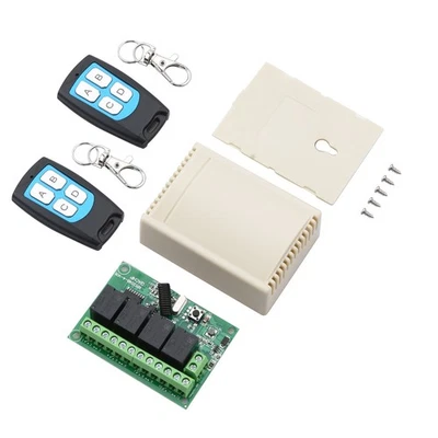 DC 4-Channel 443MHz Wireless RF Remote Control Relay Switch For more Control - Image 1 of 4