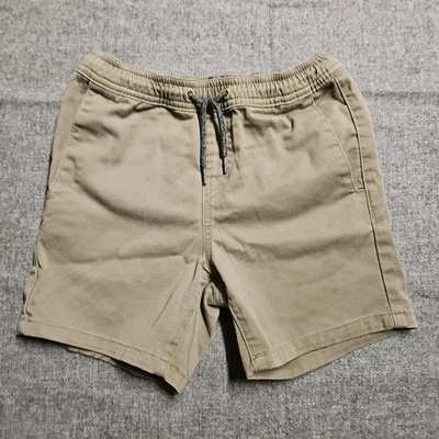 Volcom Kids Boys Khaki Shorts, Elastic Waistband, Drawstring, Casual - Image 1 of 4