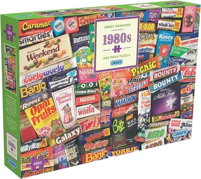 1980s Sweet Memories | 1000 Piece Jigsaw Puzzle | London Map Puzzle | Sustainab - Image 1 of 4