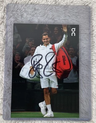 Roger Federer Autograph Wimbledon Champion Signed Postcard JSA# CA77520 - Image 1 of 2