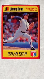 1991 Jimmy Dean Baseball #24 Nolan Ryan Texas Rangers  - Picture 1 of 2