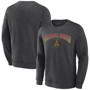 Atlanta United FC MLS Offside Gray Crew Neck Fleece Sweatshirt - Men's XL NWT - Picture 1 of 16