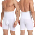 Men's High Waist Compression Boxer Shorts Tummy Contour Body Shaper Girdle Pants