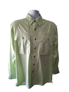 Magellan Sportswear Fishing Shirt S Green Button Up Vented Long Sleeve Outdoor - Picture 1 of 6