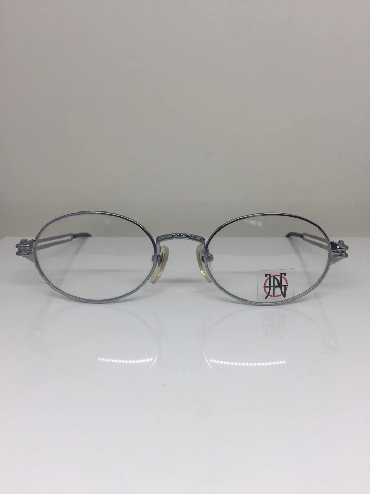 Nuevas gafas vintage Jean Paul Gaultier JPG 57-6103 C. plateadas 48 mm hechas en Japón Foto 1 de 4