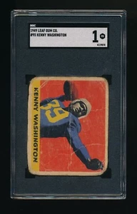 1949 Leaf #95 Kenny Washington SGC 1 Los Angeles Rams UCLA College HOF - Picture 1 of 2