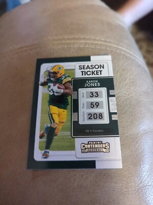 2021 Panini Contenders #36 Aaron Jones Green Bay Packers - Image 1 of 2