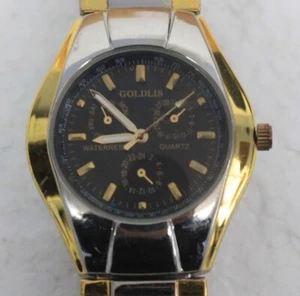 Goldlis Quartz Gold/Silver Dial Men's Watch for parts or not working - Picture 1 of 6