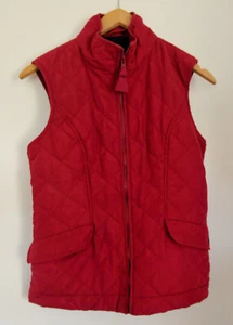 Favoloso gilet trapuntato JOULES viola/rosso. Perfetto per l'inverno! Taglia 8 - Foto 1 di 3