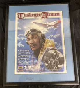 Firmado Tuskegee Airman Celebrando 50 Años de Historia de la Fuerza Aérea Impresión 1947-97 - Imagen 1 de 12