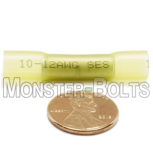 NSPA KrimpaSeal Heat Shrink Sealed Crimp Butt Wire Connectors Yellow 12-10 AWG - Bild 1 von 4