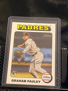 Graham Pauley RC 2024 Topps Heritage High # bordo bianco #666 Padres - Foto 1 di 2