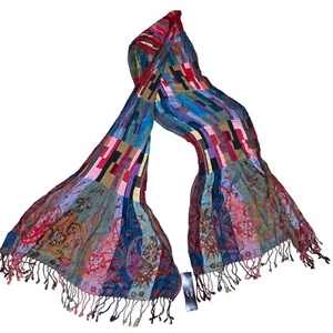 Wrapsody in Hue Fashion Soft Tapestry Scarf Soft Fashion Wrap Long Shawl Scarves - Picture 1 of 12