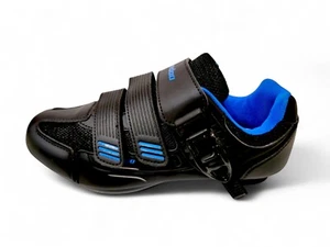 Kyedoo Unisex Adultos Negro/Azul Interior Gancho y Lazo Zapatos de Ciclismo Talla EU 41 - Imagen 1 de 9