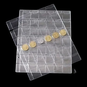 Álbum portamonedas PVC páginas hojas sueltas 10 piezas pantalla conmemorativa transparente - Imagen 1 de 28