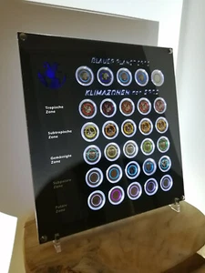 Münzaufsteller für Blauer Planet Erde u. Klimazonen Münzrahmen 5 Euro Display - Bild 1 von 8