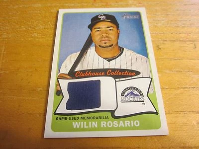 Wilin Rosario 2014 Topps Heritage Clubhouse Collection Relics #CCRWR MLB Rockies - Image 1 of 2