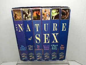 VHS 6 TAPE SET / "THE NATURE OF SEX" PBS (1993) SHANACHIE / AS-IS / READ  - Picture 1 of 6