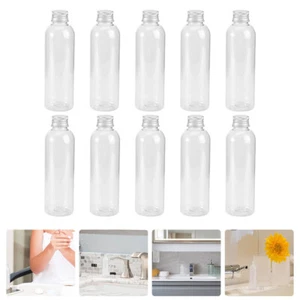 Transparent Plastic Bottle Lidded Liquid Bottle Liquid Container Storage - Picture 1 of 12