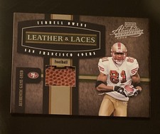 Terrell Owens 2004 Playoff Absolute Memorabilia LEATHER & LACES GU 49ers 249/250