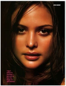 Josie Maran Hot Head Shot Beautiful Sexy Face Sex Quote magazine CLIPPING photo - Imagen 1 de 1