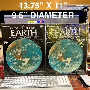 NEW 2-PACK 9.5” Glow In The Dar Earth Homeschoolers, Astronomy, Science Biology - Picture 1 of 2