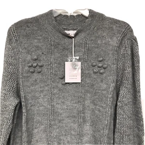 Lauren Conrad Scallop Mock Neck Long Sleeve Sweater Sz XL.Multiseason NWT-$54 - Picture 1 of 8