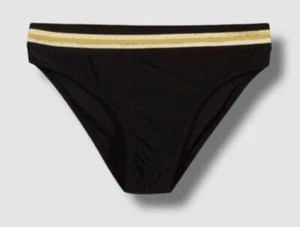 $32 Molo Kids' Girls Black Gold UPF 50+ Bikini Bottom Size 3-4 - Picture 1 of 2