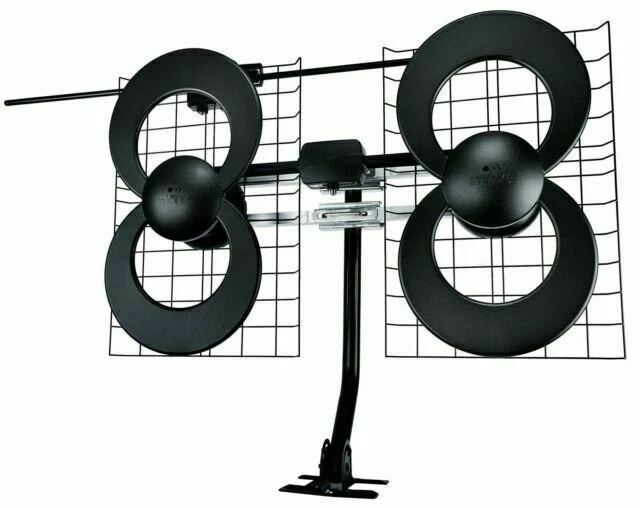 Antennas Direct C4VCJM ClearStream 4V Extreme Range Indoor/Outdoor HDTV Antenna with Mount - Black